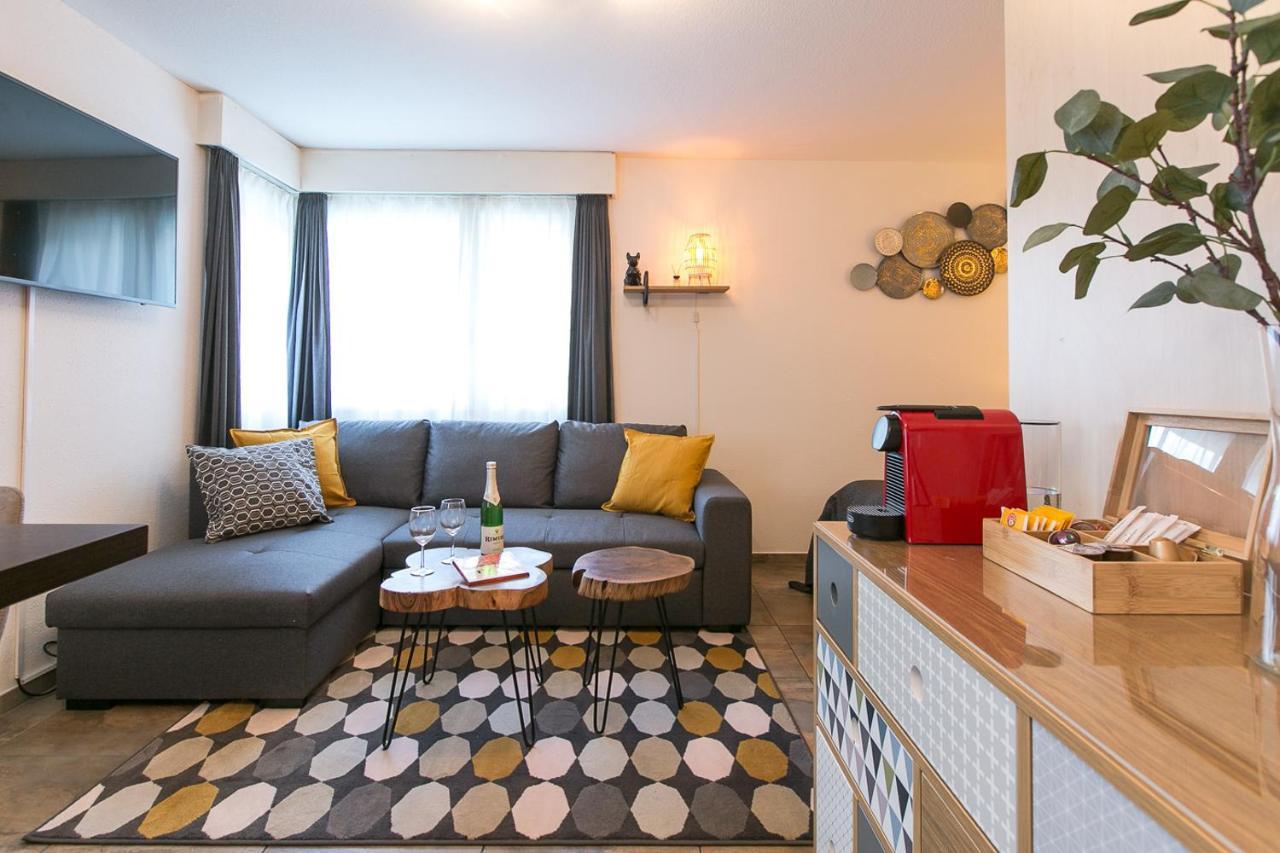 Spirit Apartments - Studio 2 - Kueche - Parkplatz Енгелберг Екстериор снимка