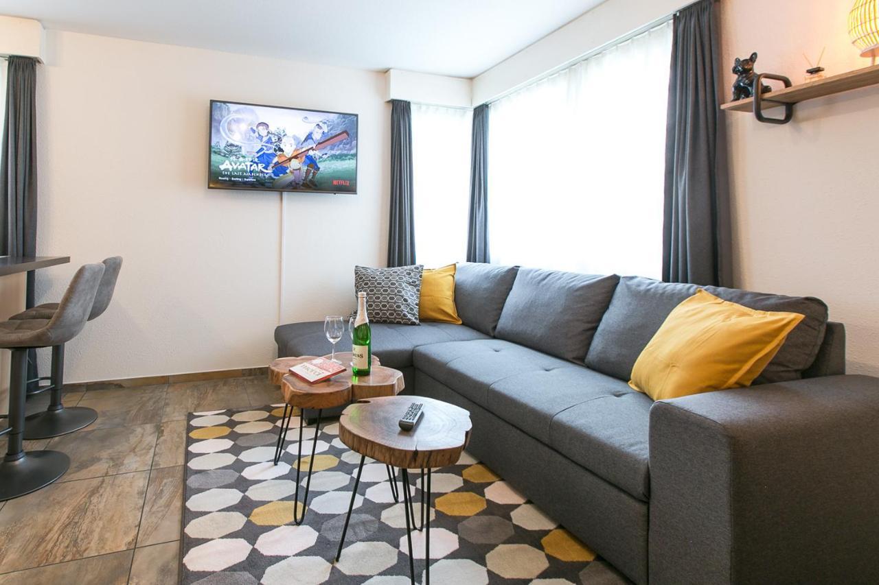 Spirit Apartments - Studio 2 - Kueche - Parkplatz Енгелберг Екстериор снимка