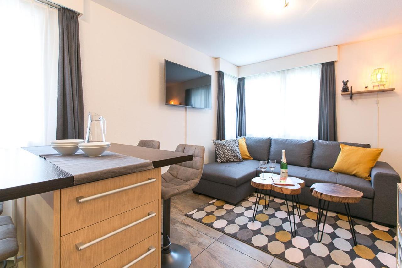 Spirit Apartments - Studio 2 - Kueche - Parkplatz Енгелберг Екстериор снимка